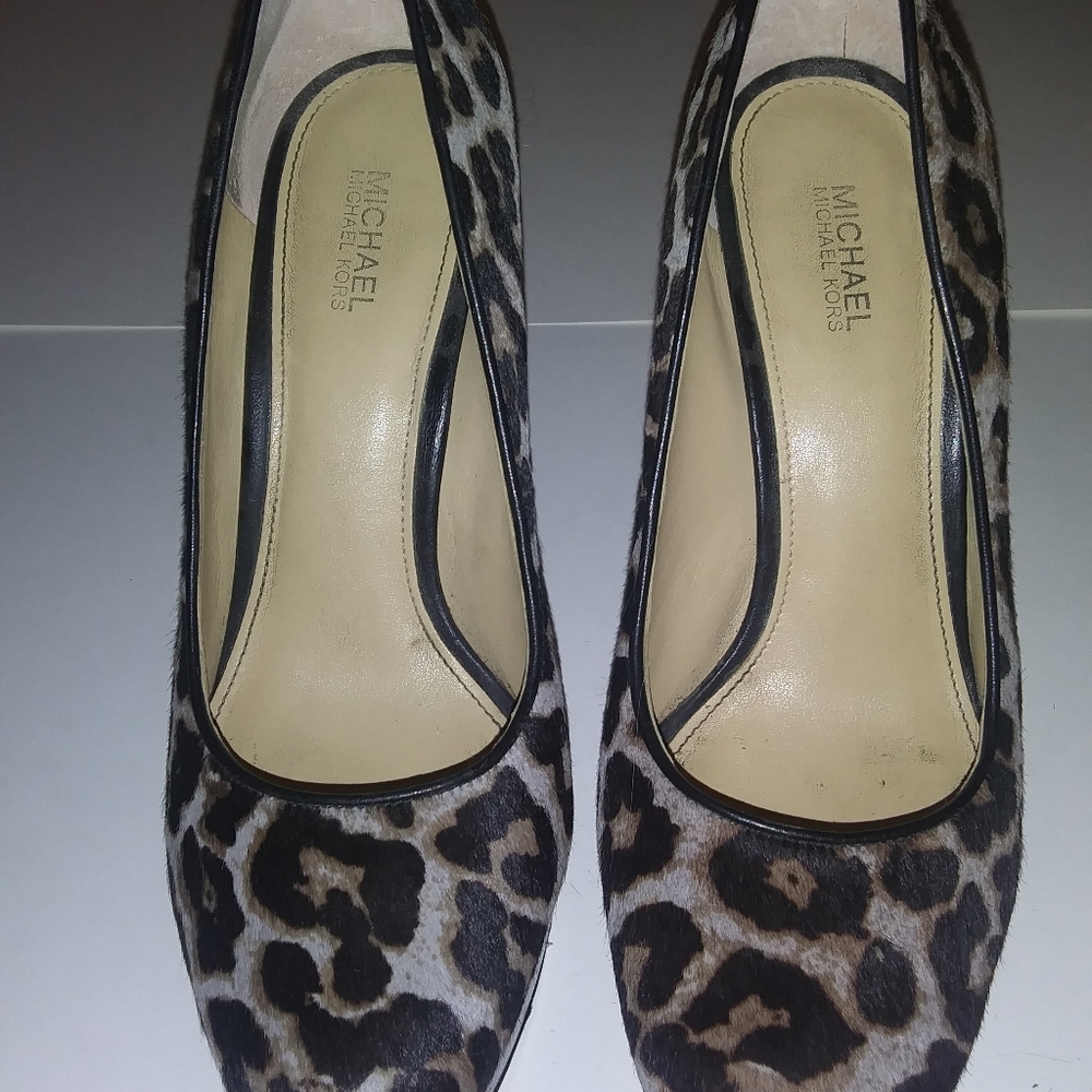 Leopard michael kors high heels 8m